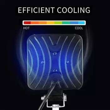 1 пара 48 Вт квадратных ярких светодиодных прожекторов рабочего света для автомобиля, внедорожника, грузовика, противотуманных фар для ремонта автомобиля, кемпинга, пешего туризма, альпинизма