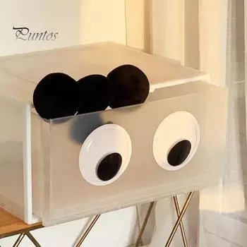 1 пара 5 см/7 см/10 см/12 см/15 см магниты на холодильник самоклеящиеся DIY синтетическая смола черно-белые гугли-глаза наклейки на холодильник аксессуары для скрапбукинга 5cm