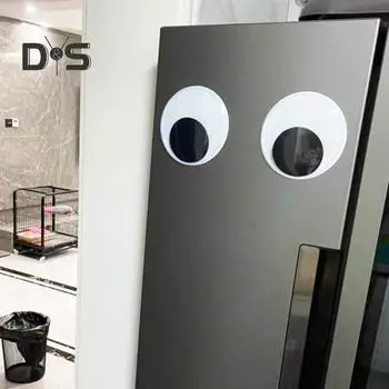 1 пара 5 см/7 см/10 см/12 см/15 см магниты на холодильник самоклеящиеся DIY синтетическая смола черно-белые выдвижные глазки наклейки на холодильник скрапбукинг аксессуар 5cm