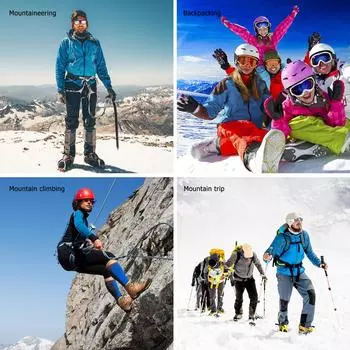 1 пара 8 шипов для льда и снега, противоскользящие тяговые ручки, шипы для льда, ручки CA M