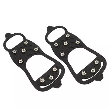 1 пара 8-зубчатых шипов для ходьбы по снегу на открытом воздухе противоскользящие шипы для зимней обуви чехлы(M ) M