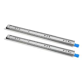 1 пара 900 мм запирающихся направляющих для ящиков из холоднокатаной стали с подшипником 265 фунтов, 3 секции, усиленное боковое крепление