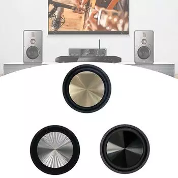 1 пара 90 мм басовый пассивный радиатор, вспомогательная резиновая вибрационная пластина, ремонт диафрагмы сабвуфера 3