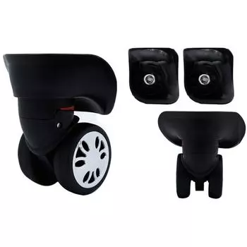 1 пара A08 DIY чемодан багаж сменные ролики поворотные ремонтные аксессуары бесшумные роликовые колеса для дорожной сумки L чёрный