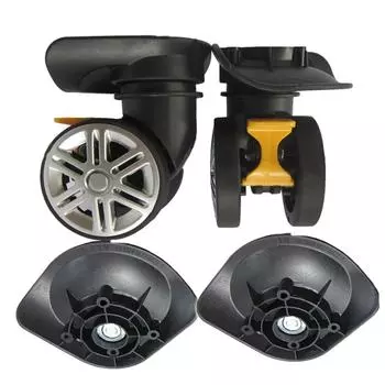 1 пара A19 DIY чемодан багаж сменные ролики поворотные ремонтные аксессуары бесшумные роликовые тормозные колеса для дорожной сумки A