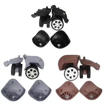 1 пара A79 чемодан на колесиках ремонт колес дорожный чемодан запчасти аксессуары замена колес колеса L чёрный