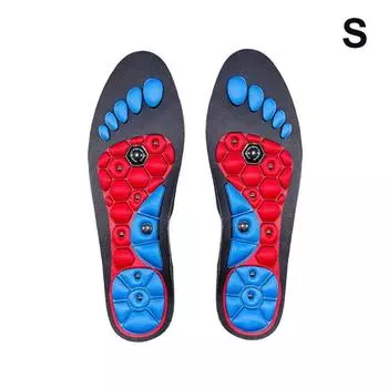 1 пара акупрессурных стелек для ног для мужчин и женщин, ортопедические гелевые магнитные вставки для обуви, магнитная технология, поддерживающая стелька A1
