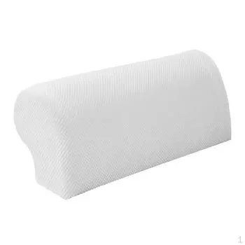 1 пара эластичных чехлов для подлокотников из спандекса для дивана-кровати белый