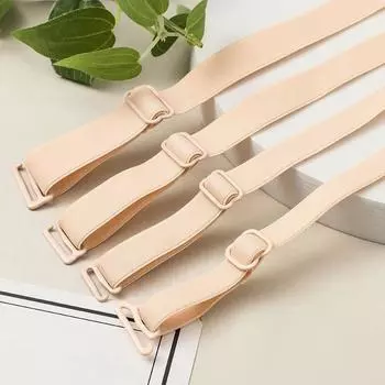 1 пара эластичных регулируемых съемных эластичных лент, нескользящие бретели для бюстгальтера, аксессуары для нижнего белья для женщин 1.0CM белый