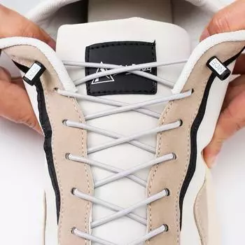 1 пара эластичных шнурков для кроссовок, 4 шт., красивые пряжки для обуви, шнурки для детей и взрослых без завязок, быстрые кружевные ленивые шнурки для обуви - чёрный