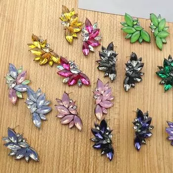 1 пара элегантных хрустальных серег с опалом для женщин, модные золотые женские серьги белый