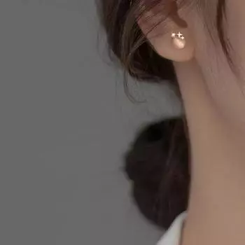 1 пара элегантных искусственных опалов со стразами, серьги-гвоздики, маленькие звезды, декор для платья, вечерние серьги, серьги-гвоздики для женщин и девочек, ювелирные изделия, подарок серебряный