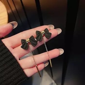 1 пара элегантных кулонов с розовым жемчугом в форме сердца, женские нежные серьги-подвески для девочек, роскошные ювелирные изделия для свадебной вечеринки, подарки XYZ чёрный