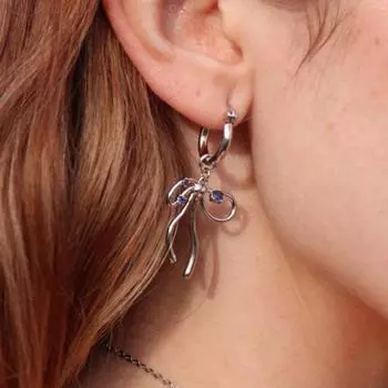 1 пара элегантных висячих серег для женщин в форме банта, висячие серьги, роскошные серьги с фианитом на защелке, ювелирные изделия, подарок золотистый