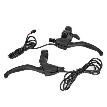 1 пара электрических велосипедов алюминиевый сплав аварийный тормоз рычаг ручка бар аксессуар черный