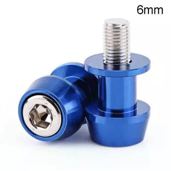 1 пара алюминиевых катушек маятника для мотоцикла, подставка, винты, слайдер для Honda Kawasaki 6mm синий