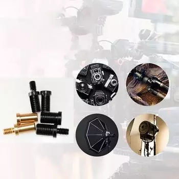 1 пара алюминиевых винтовых соединителей 1/4 «папа» и «мама» с винтовой головкой, бесшовное соединение для трубки из углеродного волокна чёрный