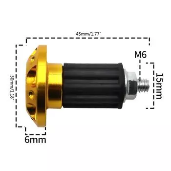 1 пара алюминиевых заглушек на руль велосипеда, расширяющиеся торцевые заглушки для руля мотоцикла для руля 7/8 дюйма, 22 мм синий