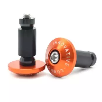 1 пара алюминиевых заглушек на руль велосипеда, расширяющиеся торцевые заглушки для руля мотоцикла для руля 7/8 дюйма, 22 мм оранжевый