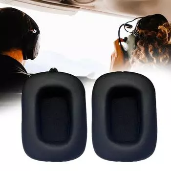 1 пара амбушюров из протеиновой кожи, амбушюры с эффектом памяти, для гарнитур 90x70 мм