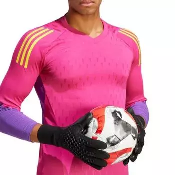 1 пара амортизирующих латексных перчаток, противоскользящие футбольные вратарские перчатки, вратарские перчатки для игры в футбол 7 ярко-розовый