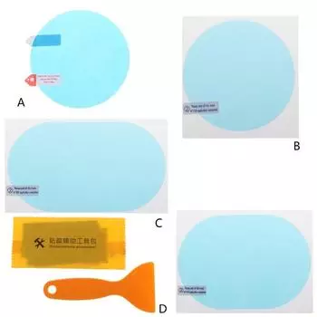 1 пара автомобильная пленка против запотевания воды противотуманное покрытие водонепроницаемая гидрофобная защитная пленка для зеркала заднего вида