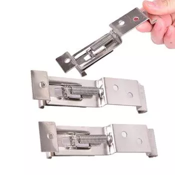 1 пара автомобильных номерных знаков, рамка-держатель, зажимы для номерного знака прицепа, подпружиненные серебряный