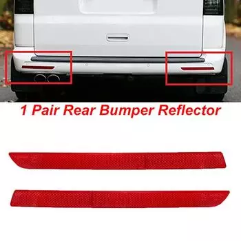 1 пара автомобильных отражателей заднего бампера с красными линзами для VW T5 Transporter/Caravelle/Multivan MK V рестайлинг 2012 2013 2014 2015 2016