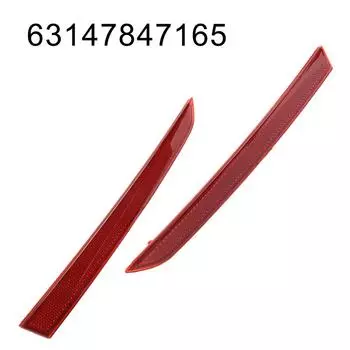 1 пара автомобильных отражателей заднего бампера, подходят для BMW 3-й серии F30 F31 M Sport 12-17, светоотражающие полосы для экстерьера автомобиля CHINA