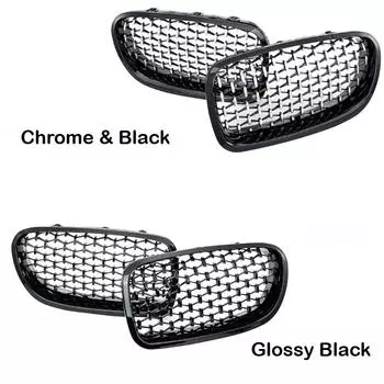 1 пара автомобильных передних решеток Diamond Star Style, подходящих для BMW 5-й серии F10 F11 51137203649 51137203650