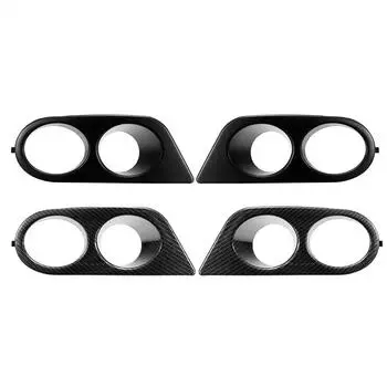 1 пара автомобильных противотуманных фар, решетка, рамка из углеродного волокна, воздуховод, противотуманная фара, капот для BMW E46 M3 2001 2002 2003 2004 2005 2006 чёрный