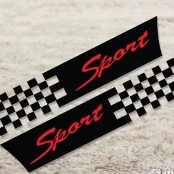 1 пара автомобильных решетчатых наклеек, чехол для автомобиля, наклейки с царапинами, наклейки для тела, творческая личность, рисование цветов 18CM белый