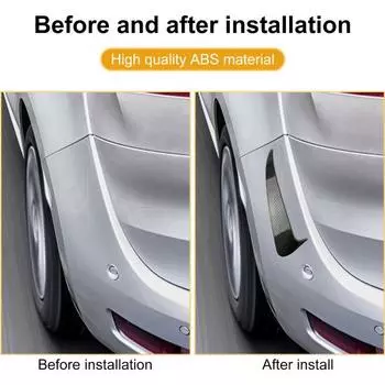 1 пара автомобильных водонепроницаемых наклеек, профессиональное волокно из углеродного волокна, модифицированный внешний вид автомобильной панели, объемный объем чёрный