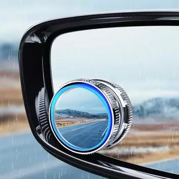 1 пара автомобильных зеркал для слепых зон, круглая присоска, вращающееся на 360 ° супер прозрачное стекло, универсальное внедорожник, грузовик, авто, широкоугольное зеркало заднего вида, зеркало заднего вида, реверсивное синий