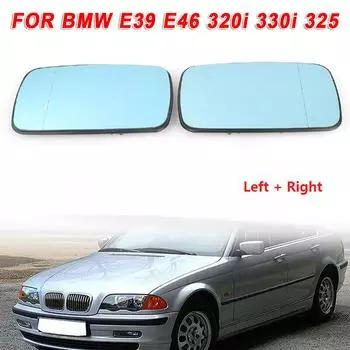 1 пара автомобильных зеркал заднего вида с антибликовым покрытием для BMW E39 E46 320i 330i 325, сменные левые и правые зеркала заднего вида