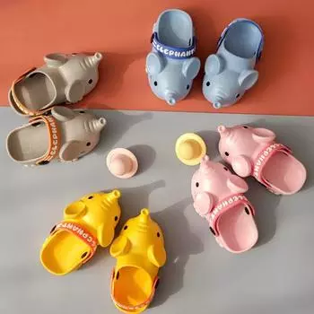 1 пара аксессуаров, детский ремешок, сабо, ударопрочные модные летние пляжные сабо для воды 15 cm жёлтый