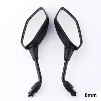 1 пара аксессуаров для мотоциклов, зеркала для мотоциклов, скутер, электровелосипед, зеркала заднего вида, электромобиль, выпуклое зеркало сзади, 8 мм, 10 мм темно серый