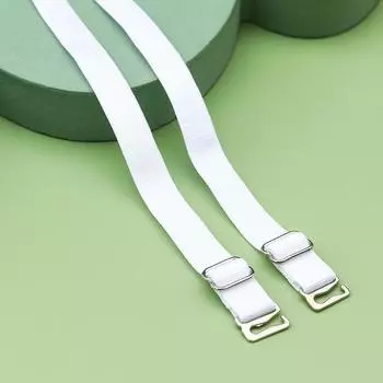 1 пара аксессуаров для нижнего белья, сменный ремень для бюстгальтера из нержавеющей стали, эластичный женский ремень 1cm белый
