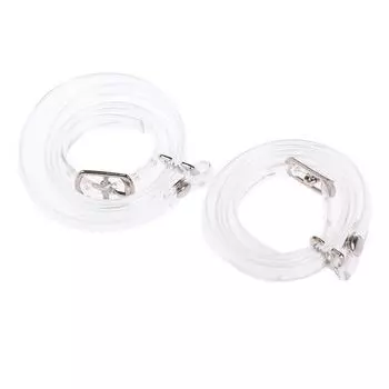 1 пара аксессуаров для обуви, невидимые эластичные силиконовые прозрачные шнурки one size