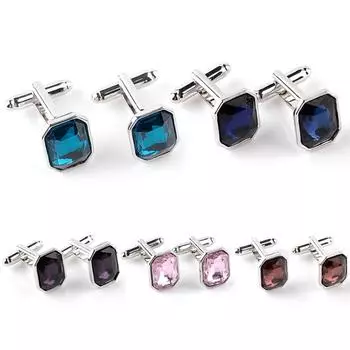 1 пара аксессуаров с мини-рукавами, модная мужская однотонная футболка, запонки красный