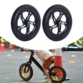 1 пара балансировочных велосипедов со сменными колесами 12 дюймов для мальчиков и девочек, легкий вес Plum Blossom Wheel
