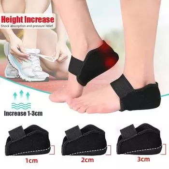 1 пара бандажей 1-3 см, невидимые силиконовые носки для увеличения роста, гелевые пяточные подушечки, подушка для пятки, подошва, полустелька для ног для женщин 1cm
