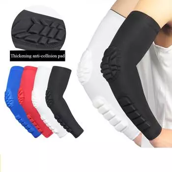 1 пара баскетбольных налокотников, эластичные компрессионные рукава, спортивная поддержка, защита для тренировок, волейбольный бандаж XL чёрный