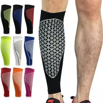1 пара беговых велогетровых гетр для футбола компрессионные рукава для голени велосипедные спортивные гетры щитки для голени баскетбол M