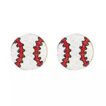 1 пара бейсбольных перчаток и сережек с шариками для девочек, ювелирные подарки для женщин и девочек на дни рождения, годовщину Дня святого Валентина, сердце One Size