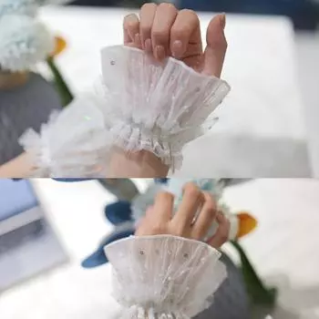 1 пара белых блесток для украшения ногтей, накладные рукава, фото маникюрный предмет, реквизит для моделирования фотографий, подвески для демонстрации ногтей