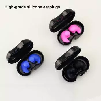 1 пара беруш для ванны Легко носить Профессиональные нескользящие Идеально подходят для мягкого плавания Удобные беруши для плавания с хранилищем для плавания розовый