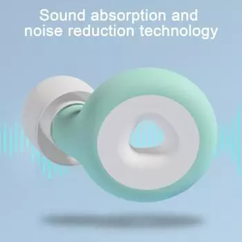 1 пара беруш с шумоподавлением и ушными вкладышами NRR 25 дБ, супермягкие силиконовые многоразовые беруши для защиты органов слуха, работа, учеба, беруши для сна I