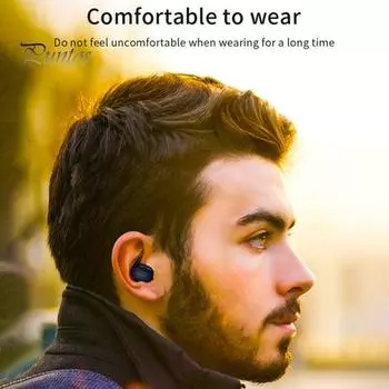 1 пара беспроводных наушников Y30, эргономичные влагостойкие наушники-вкладыши из ABS-пластика с поддержкой Bluetooth 5.0 для мобильного телефона белый
