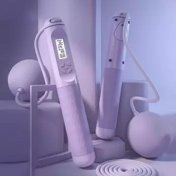 1 пара беспроводных счетных скакалок, мяч, стальная скакалка для упражнений, регулируемая беспроводная скакалка, оборудование для тренировок в тренажерном зале и фитнесе